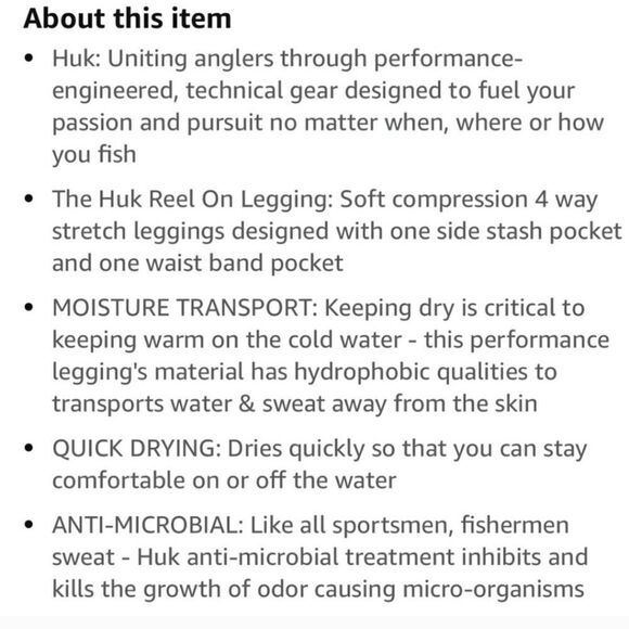 Huk Reel In Pink Purple Yoga Workout Athletic Leggings - Size XS - Picture 13 of 13